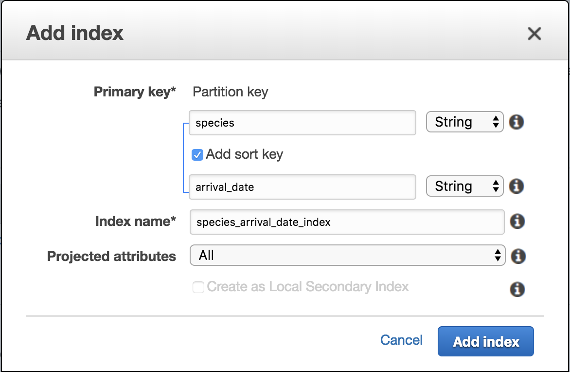 node.js local dynamodb documentclient